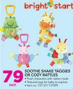 Bright Starts Soothe Shake Taggies Or Cozy Rattles-Each