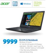 Acer E5 575 i5 Notebook