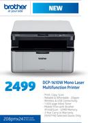 Brother DCP-1610W Mono Laser Multifunction Printer
