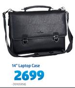 Enzo/Rossi Black 14" Laptop Case