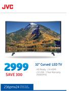 JVC 32" HD Ready Curved LED TV