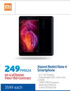 Xiaomi Redmi Note 4 Smartphone-Each