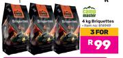 Campmaster 4Kg Briquettes-For 3