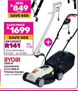 Ryobi 1200W Lawnmower Plus 300W Trimmer Combo