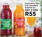 Food Lover's 100% Fruit Juice Blend Assorted-For Any 2 x 1.5Ltr