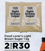Food Lover's Light Brown Sugar-For 2 x 1Kg