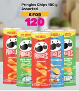Pringles Chips Assorted-For 5 x 100g