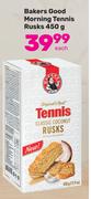 Bakers Good Morning Tennis Rusks-450g Each
