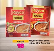 Royco Packet Soup Assorted-For 4 x 45g/50g