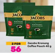 Jacobs Kronung Coffee Pouch-For 2 x 40g