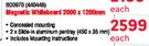 Parrot Magnetic White Board 2000 x 1200mm BD0970-Each