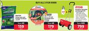 Protek Fertilizer 10Kg, Garden Master Hosepipe & Ryobi Fertilizer Spreader And Sprayer Kit-For All 3