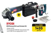 Ryobi SDS Rotary Drill And Grinder Kit KIT431 458764-Per Kit
