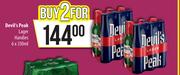 Devil's Peak Lager Handies-For 2 x 6 x 330ml