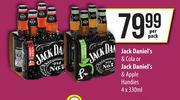 Jack Daniel's & Cola Or Jack Daniel's & Apple Handies-4 x 330ml Per Pack