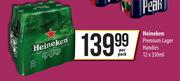 Heineken Premium Lager Handies-12 x 330ml Per Pack