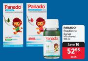 Panado Paediatric Syrup (All Variants)-100ml Each