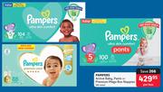 Pampers Active Baby Pants Or Premium Mega Box Nappies (All Sizes)-Per Box