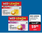 Med-Lemon Colds & Flu (All Variants)-8's Each