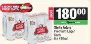 Stella Artois Premium Lager Cans-For 2 x 6 x 410ml