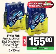 Flying Fish Pressed Lemon Flavoured Beer Handies-For 2 x 6 x 330ml