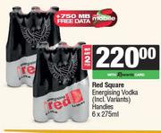 Red Square Energising Vodka Handies-For 2 x 6 x 275ml