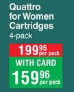 Schick Quattro For Women Cartridges 4 Pack-Per Pack