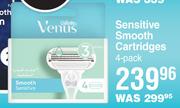 Gillette Venus Sensitive Smooth Cartridges 4 Pack