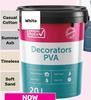Simple Choice 20L Decorators PVA Paint Assorted 820960/50/51/52/74/76