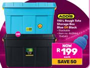 Addis 110L Rough Tote Storage Box Blue Or Black 462844/754543