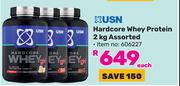 USN Hardcore Whey Protein Assorted 606227-2Kg