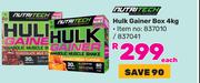 Nutritech Hulk Gainer Box 837010/837041-4Kg Each