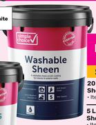 Simple Choice 20L Washable Sheen Paint 837100