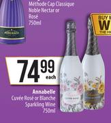 Annabelle Cuvee Rose Or Blanche Sparkling Wine-750ml Each