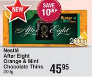 Nestle After Eight Orange & Mint Chocolate Thins-200g