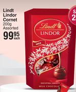 Lindt Lindor Cornet Assorted-200g Each