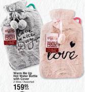 Warm Me Up 2 Ltr Hot Water Bottle With Cover Assorted-Each