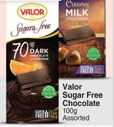 Valor Sugar Free Chocolate Assorted-For 2 x 100g 