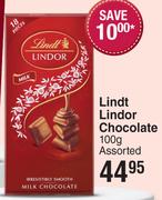 Lindt Lindor Chocolate Assorted-100g