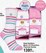 Heat Holders Mum Or Grandma Thermal Socks-Per Pair