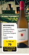 Nederburg Winemakers Sauvignon Blanc, Chardonnay Or Grenanche Carignan Rose-6 x 750ml