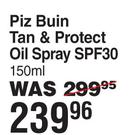Piz Buin Tan & Protect Oil Spray SPF30-150ml