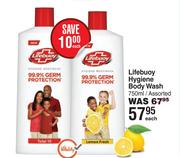 Lifebuoy Hygiene Body Wash Assorted-750ml Each