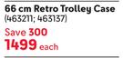 Paklite 66cm Retro Trolley Case-Each