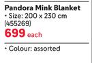Sesli Pandora Mink Blanket