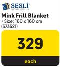 Sesli Mink Frill Blanket