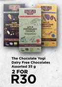 The Chocolate Yogi Dairy Free Chocolates Assorted-For 2 x 35g