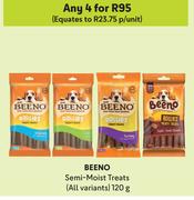 Beeno Semi Moist Treats (All Variants)-For Any 4 x 120g