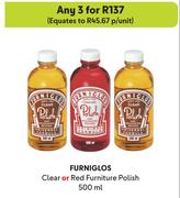 Furniglos Clear Or Red Furniture Polish-For Any 3 x 500ml