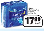 Always Maxi Sanitary Pads (Selected)-8s/9s/10s Per Pack